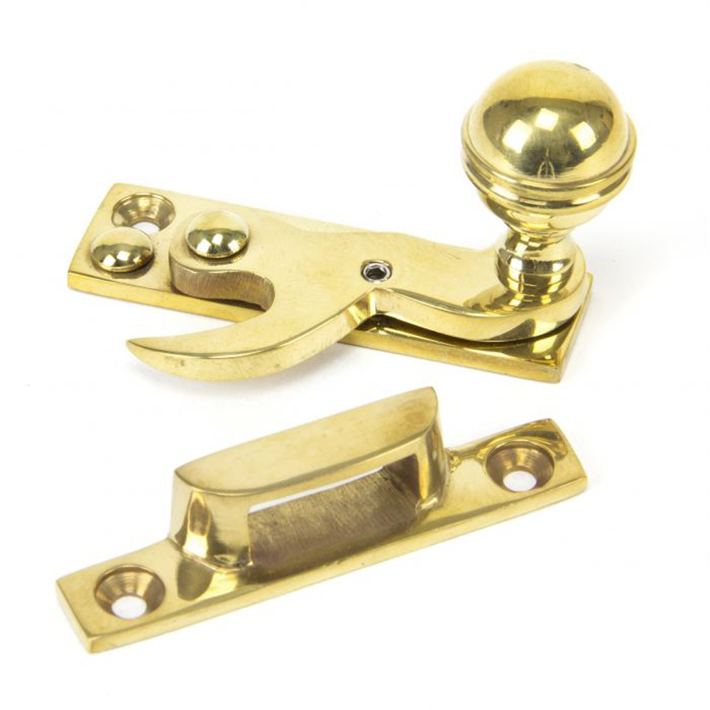 From the Anvil Prestbury Sash Hook Fastener - Polished Brass